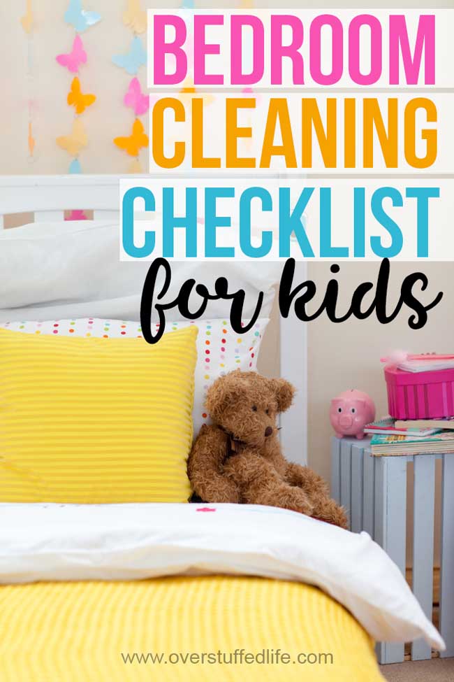Printable Cleaning Checklist For Your Kid S Bedroom