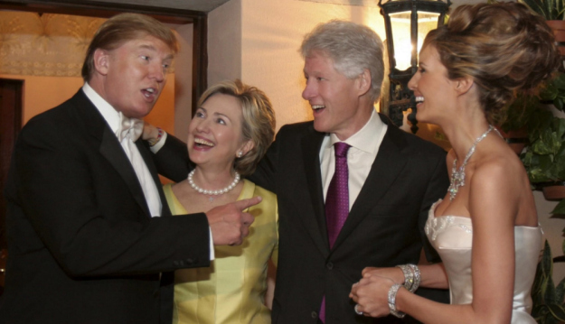 Trump and Clinton used to be friends
