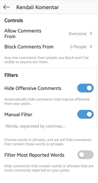 Manual Filter Instagram