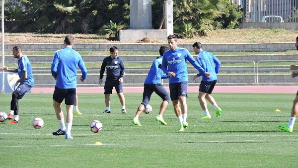 Málaga, imágenes del entrenamiento del 10 de marzo de 2017