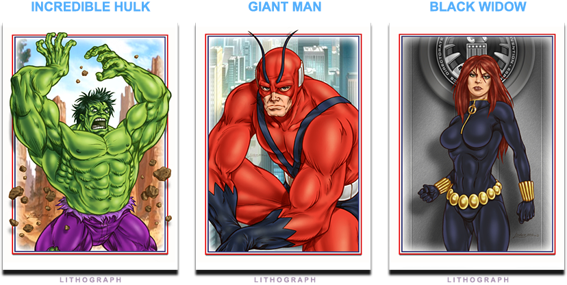 Hulk - Giant Man - Black Widow