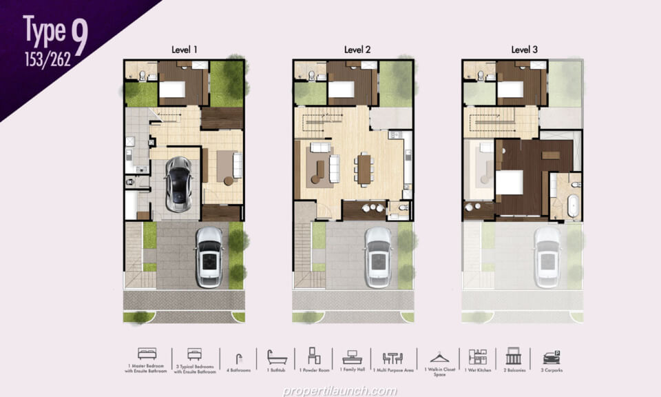 Rumah Cluster Kimora @ The Zora BSD Tipe 9