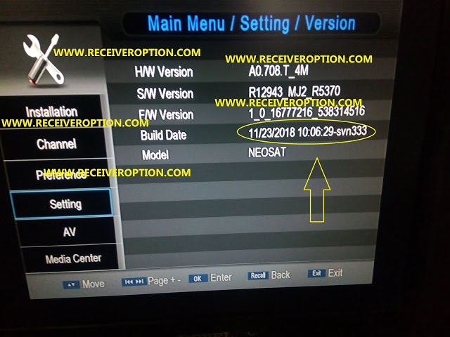 NEOSAT 550D HD RECEIVER POWERVU KEY NEW SOFTWARE