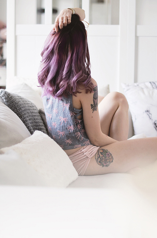 gabyowl purple hair