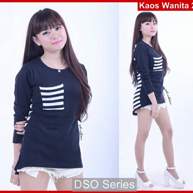 F4DSO KAOS Wanita Ala Korea Tangan Panjang Bj00F4