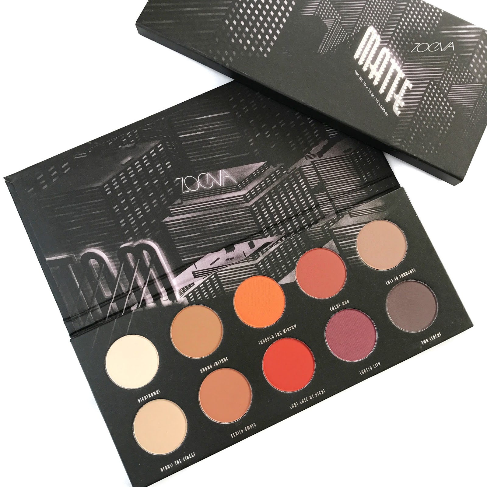 Review and Swatches Zoeva Matte Eyeshadow Palette Wellness by Kels