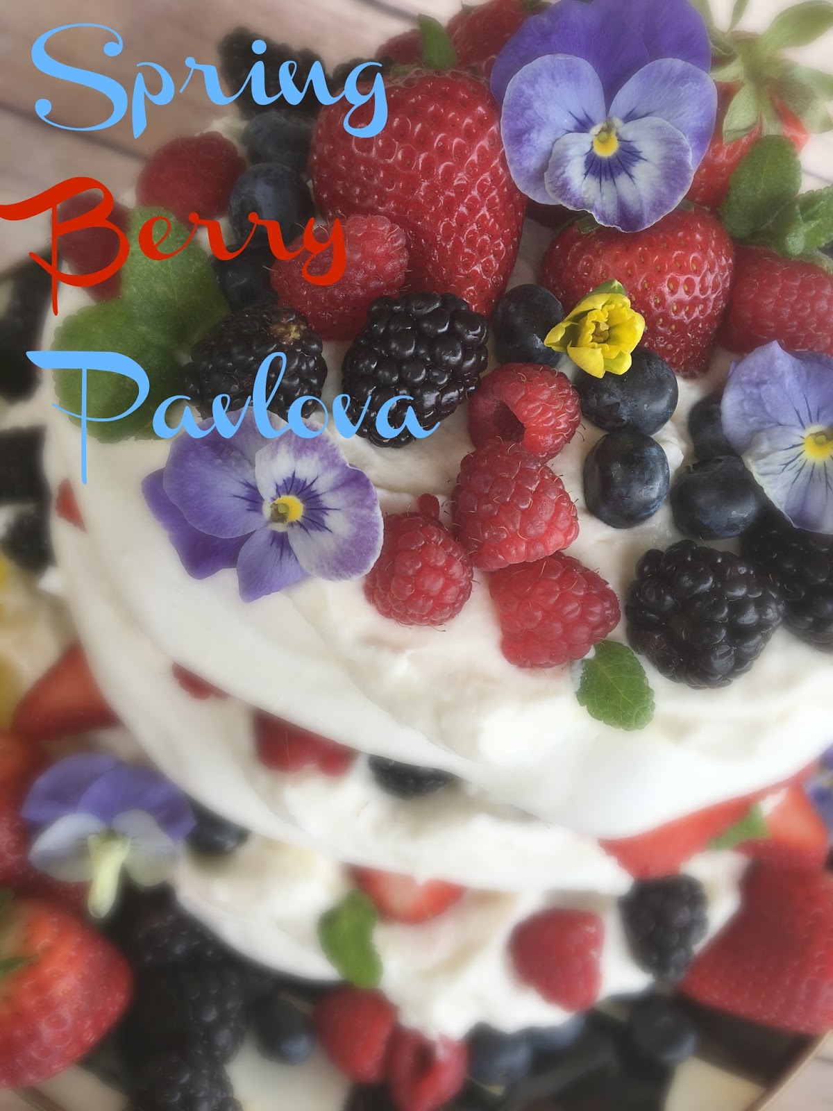 Purple Chocolat Home Spring Berry Pavlova