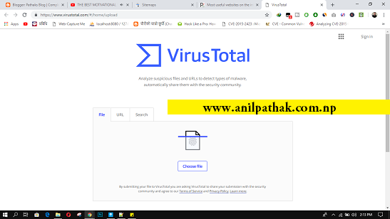 Most useful websites on the internet you should know - virustotal