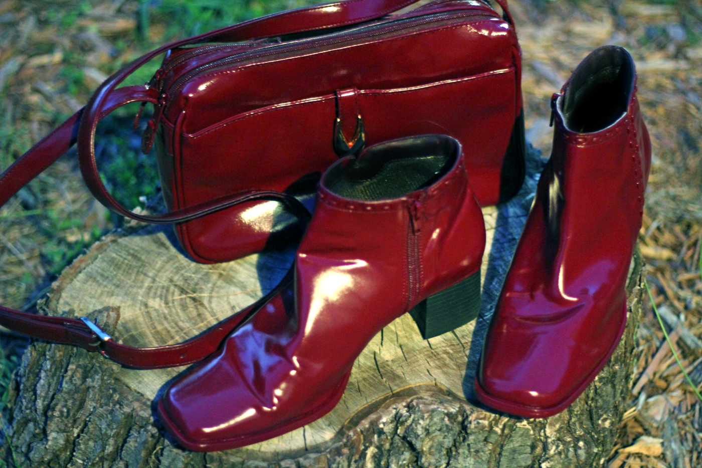 Thrift Trick: Oxblood Upcycle: Re-purposing Thrifted Handbag And Shoes!