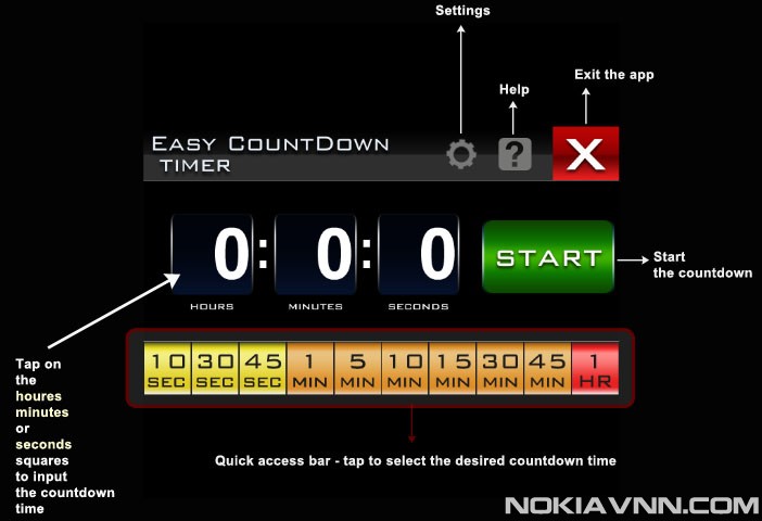 Easy Countdown Timer 1.01(2) S60v3 S60v5 S^3 Nokia Belle FP1 Signed ...