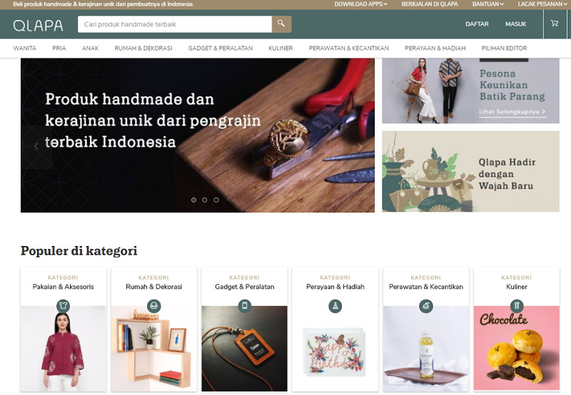 Produk Handmade Asli Indonesia Hanya di Qlapa.com, Nikmati Kemudahannya Produk Handmade Asli Indonesia Hanya di Qlapa.com, Nikmati Kemudahannya