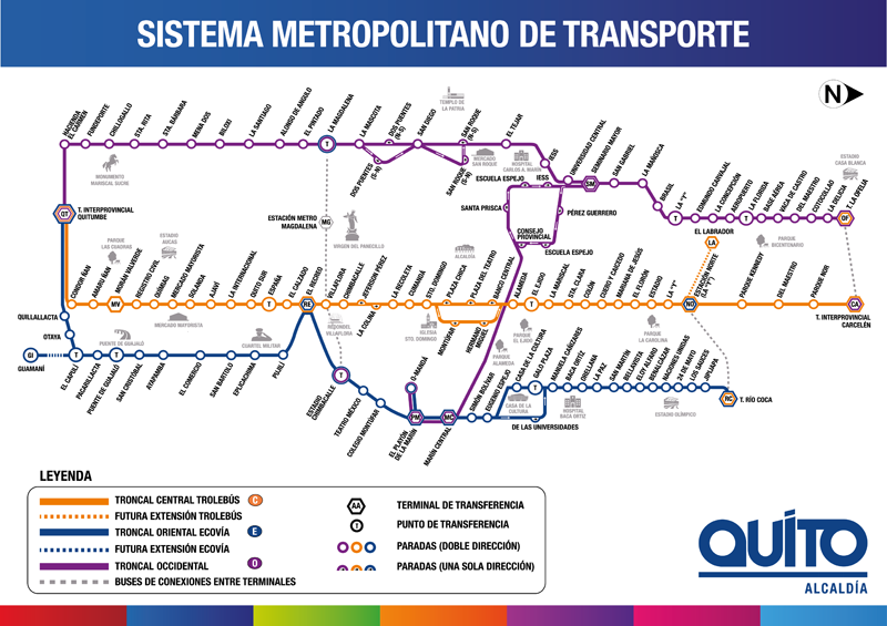¿Cómo moverse con el transporte público en Quito? actualizado