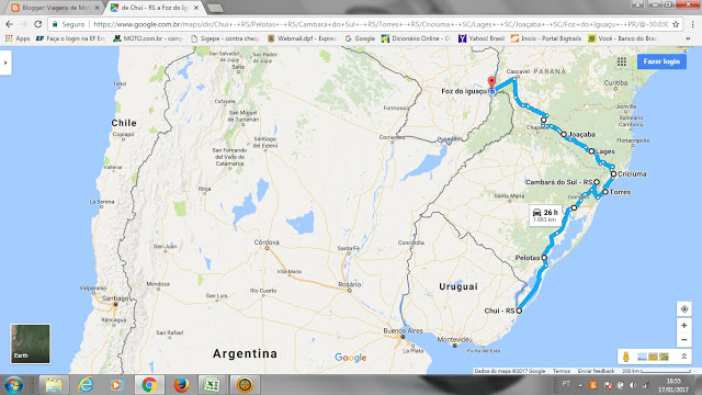 Viagem de Moto passando por Uruguai, Argentina e Chile