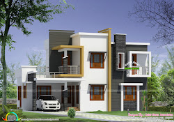 kerala box modern type floor plan contemporary plans latest assam homes roof types front keralahousedesigns ground porch