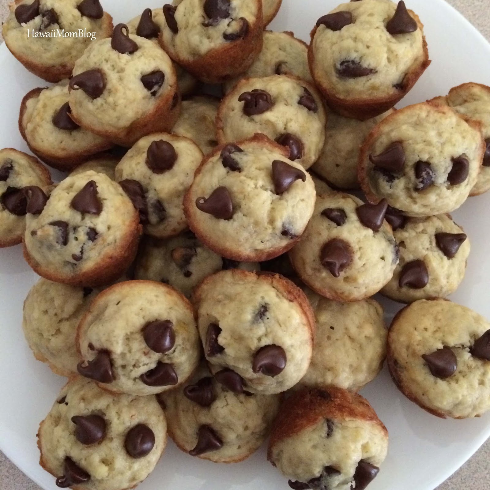 Hawaii Mom Blog OneBowl Banana Chocolate Chip Muffins