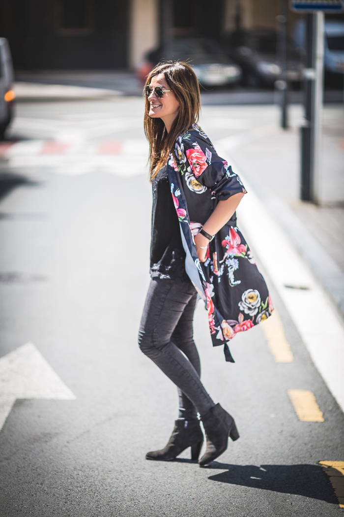 Kimono Flores , Lucía Díez , es cuestión de estilo , flores tendencia