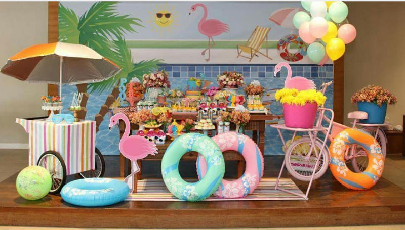 Festa flamingo - festa tropical