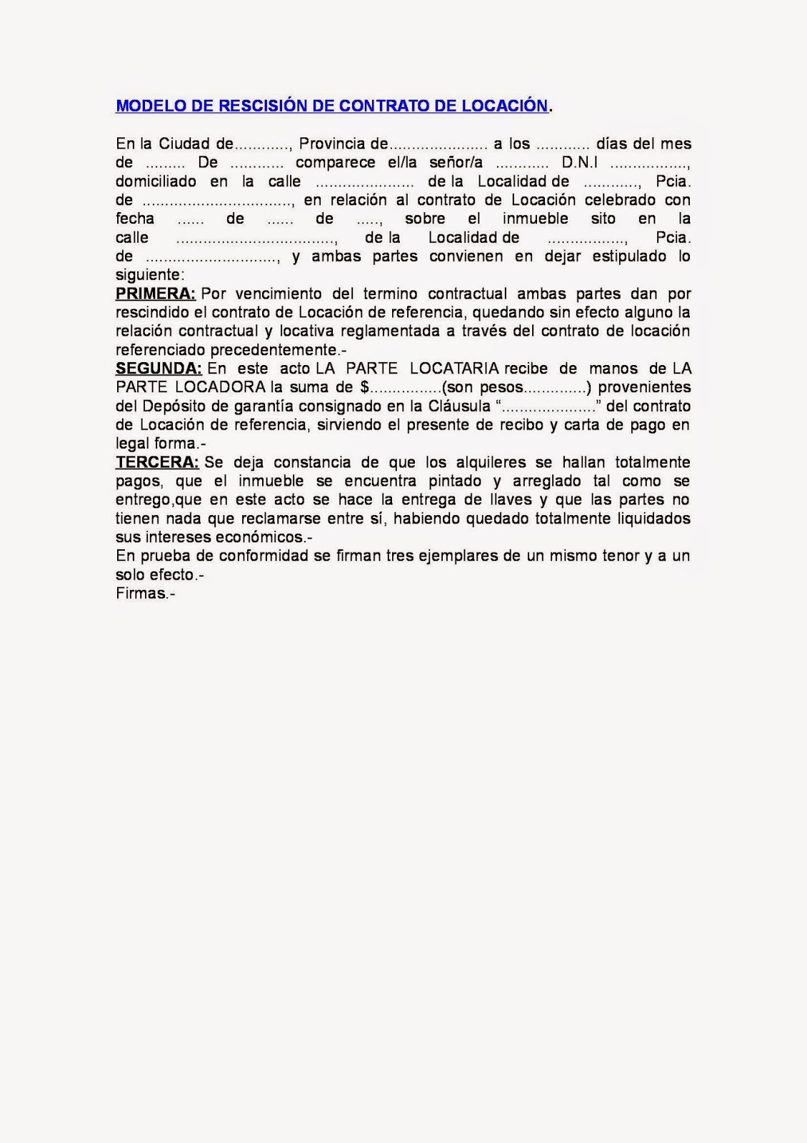 modelos y escritos judiciales gratis de contratos de locacion, alquiler o arrendamiento modelos y escritos judiciales gratis de contratos de locacion, alquiler o arrendamiento