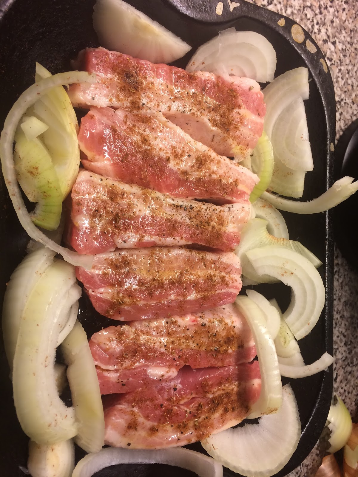 Pork Belly Strips with Asian BBQ sauce