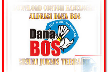 Contoh Format Rancangan Alokasi Dana Bos Sesuai Juknis Terbaru