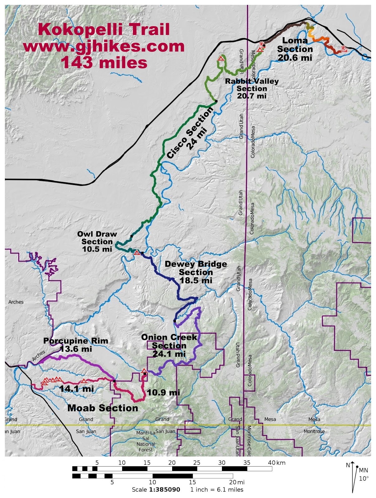 gjhikes com Kokopelli Trail 7 - Kokopelli%2BMap%2Bmbtopo%2Bmap