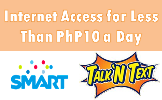 Internet Access For Less Than PhP10 a Day With Unli Text ...