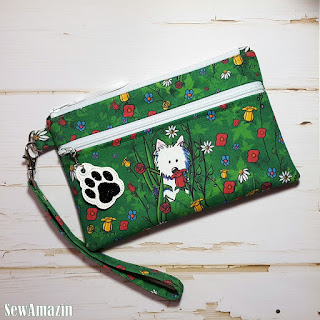 Garden Westies Wristlet Purse