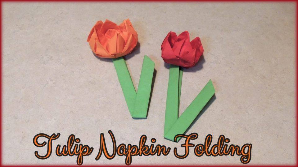 Craftie Kaleidoscope : Tulip Napkin Folding