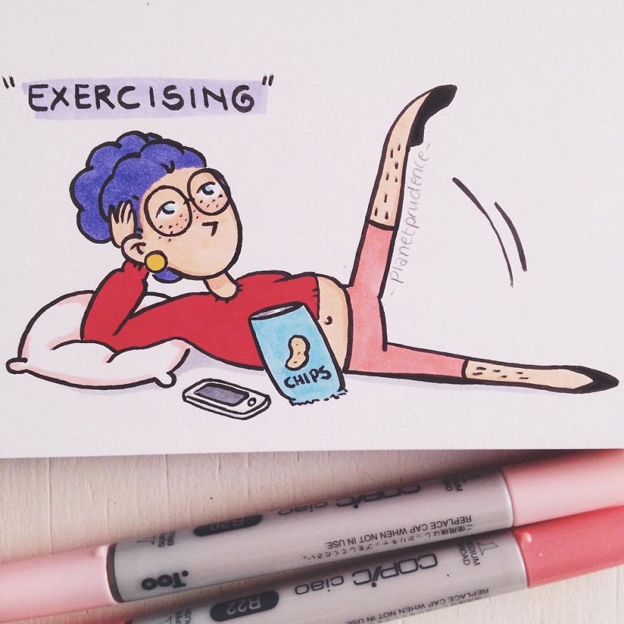 28 Hilarious Illustrations About Women's Everyday Problems