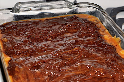 Gooseberry Patch has a priceless brownie recipe that includes caramels, chocolate chips, and lots of butter.
