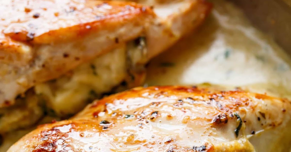 CHEESY GARLIC BUTTER MUSHROOM STUFFED CHICKEN Sahara's Cooking