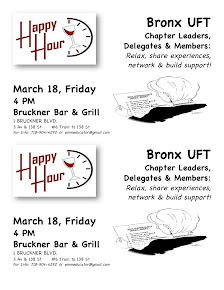 Happy Hour - Bronx UFTers - March 18 - 4PM @ Bruckner Bar & Grill