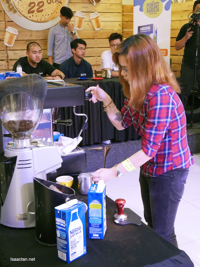 An on-goin barista competition