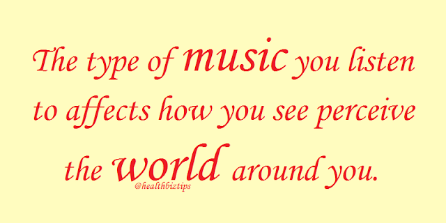 The type of music you listen to affects how you see perceive the world around you.