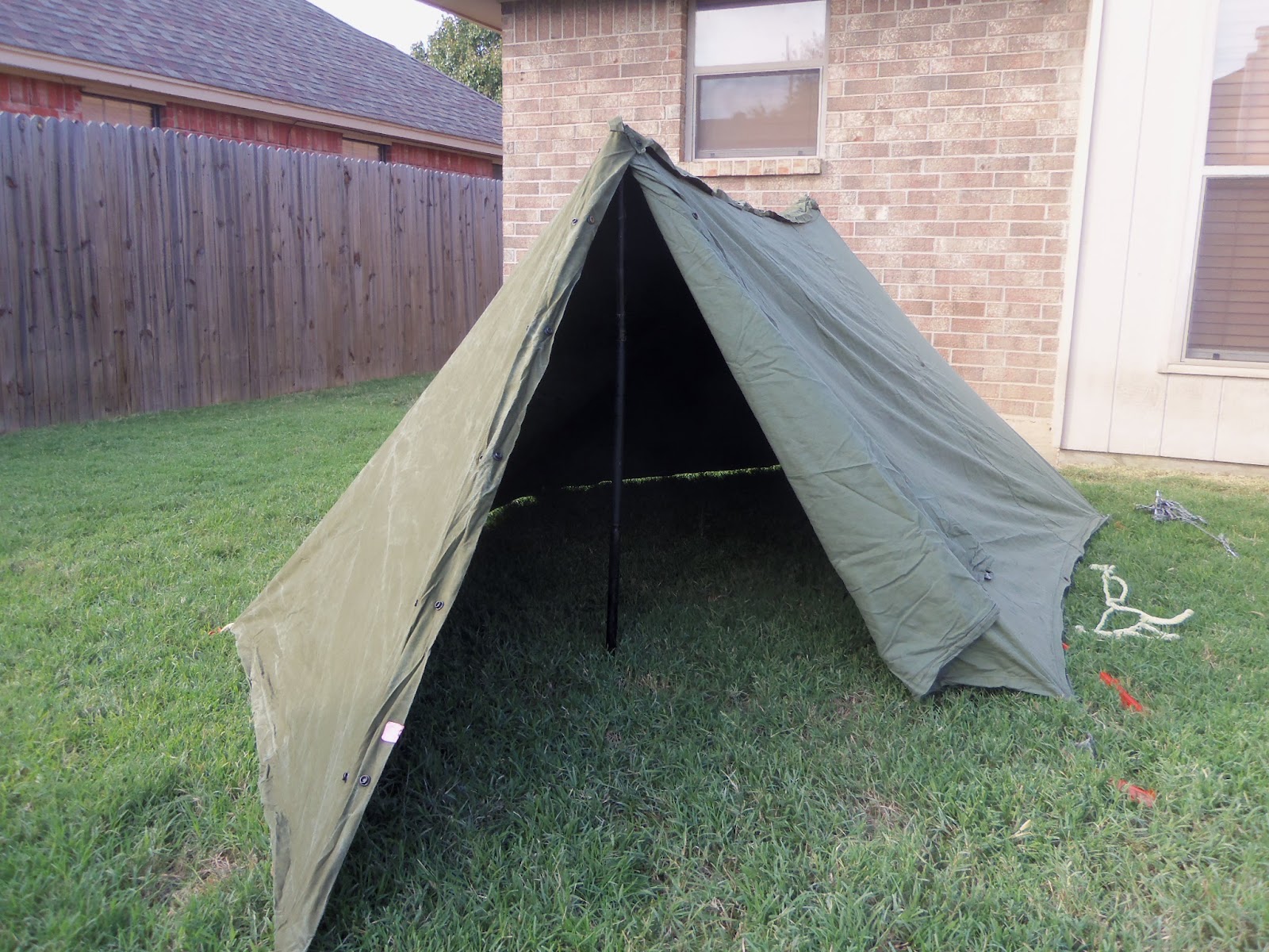 OutdoorEnvy Shelter halves, prepping for winter shelter