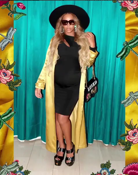 Beyonce puts her baby bump on display in new photos