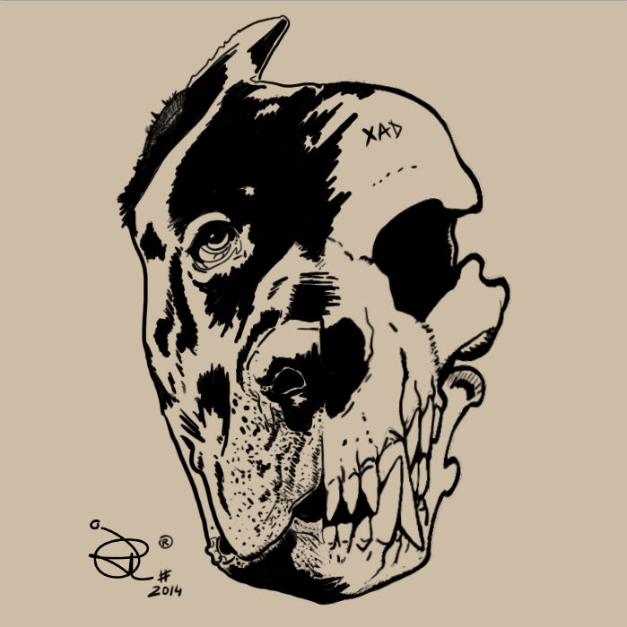 Тату кане корсо эскиз