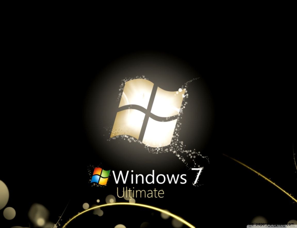 Windows 7 Ultimate Bright Black HD desktop wallpaper  Widescreen