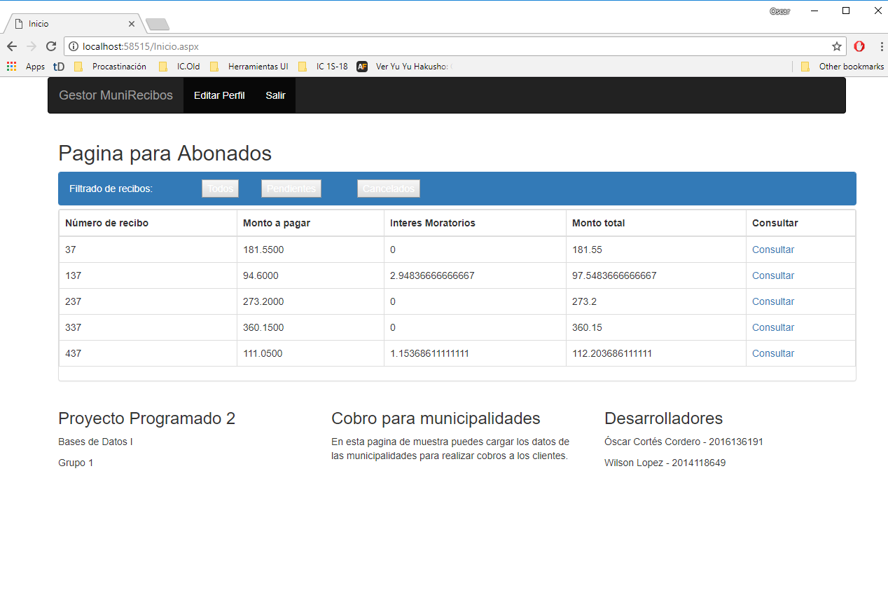 Proyecto II Bases de Datos