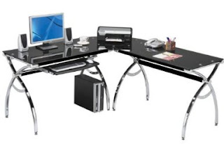 L Desks Reviews Black L Shaped Desk