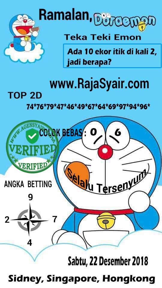 Syair SD Sabtu 22 Desember 2018 GOsyair SEDIA KODE SYAIR SGP ADA KODE