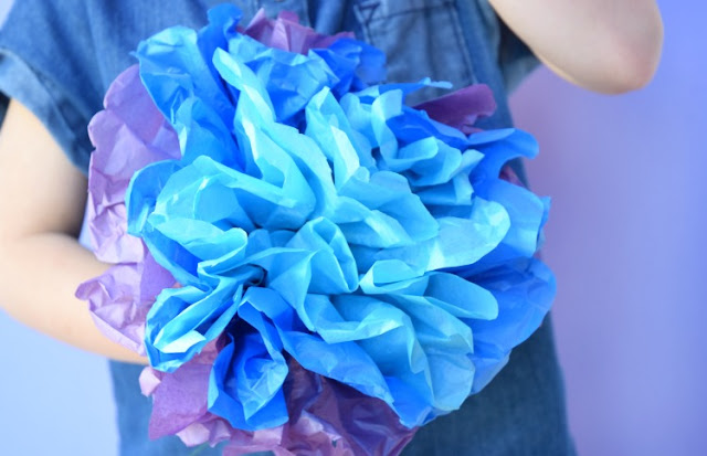 Easy Tissue Paper Flower Craft For Kids - Crafty Morning