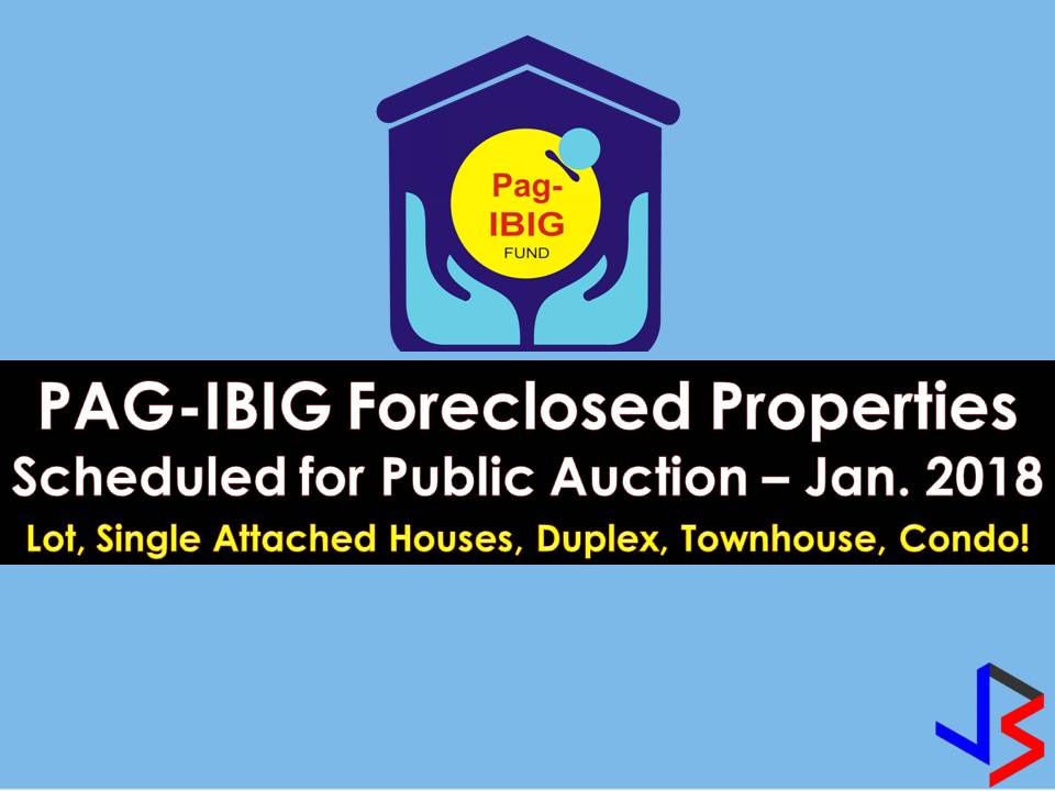 Hundreds of acquired assets of properties of Pag-IBIG Fund will be auctioned this January 2018. Pag-IBIG branches nationwide will be participating in the public auctions. These includes National Capital Region, Davao City and La Union.    If you are looking for properties to buy such as lot townhouse, duplex, Quadro-duplex, row houses, and many others, this is your opportunity to own.  Disclaimer: Thoughtskoto is not affiliated nor is we selling any property from Pag-Ibig Fund. All the information had been verified through Pag-Ibig website. We encourage you to transact only with Pag-Ibig authorized agent in their office when participating in an auction.