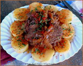Crockot Pot Roast an easy and flavorful dinner cooked in the slow cooker | Recipe developed by www.BakingInATornado.com | #recipe #dinner