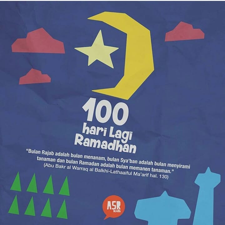 Bulan puasa Ramadhan 2018 1439H 100 hari lagi | Foto Dakwah