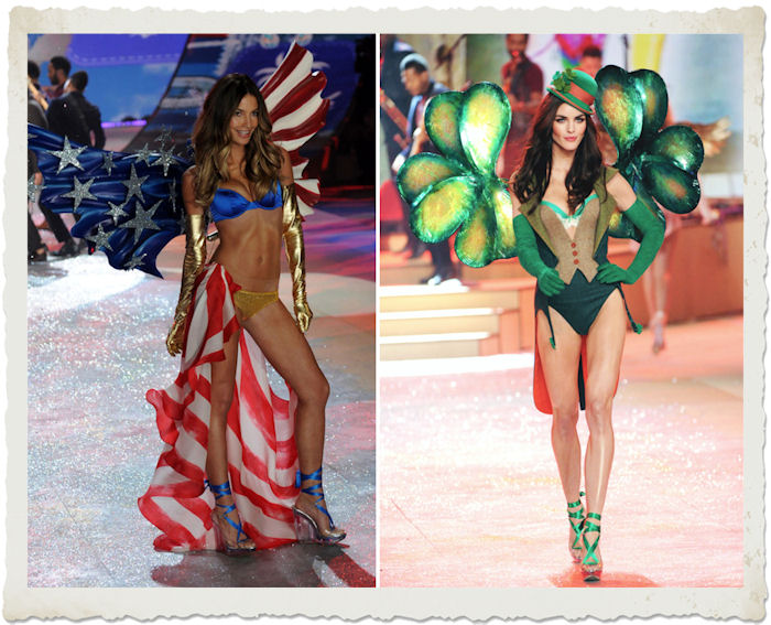 Lily Aldrige, Hilary Rhoda al Victoria's Secret Fashion Show 2012