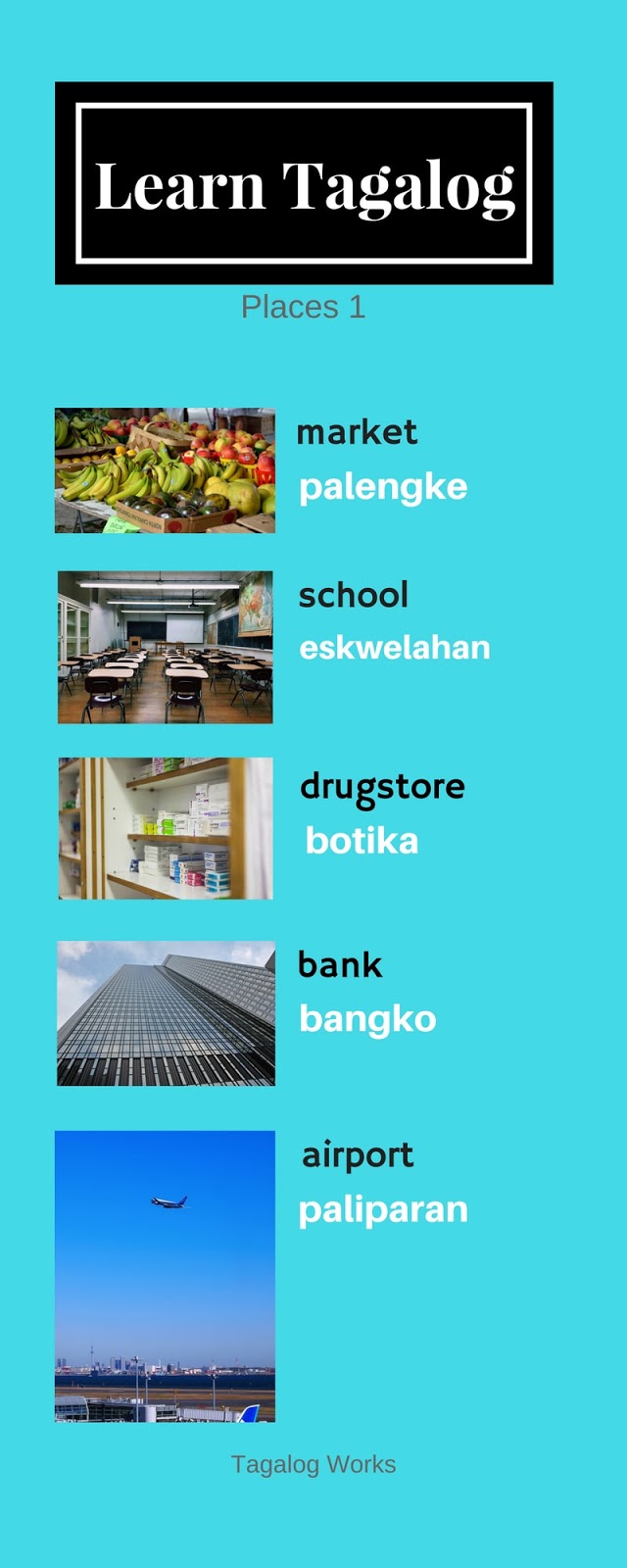 Places in Tagalog.