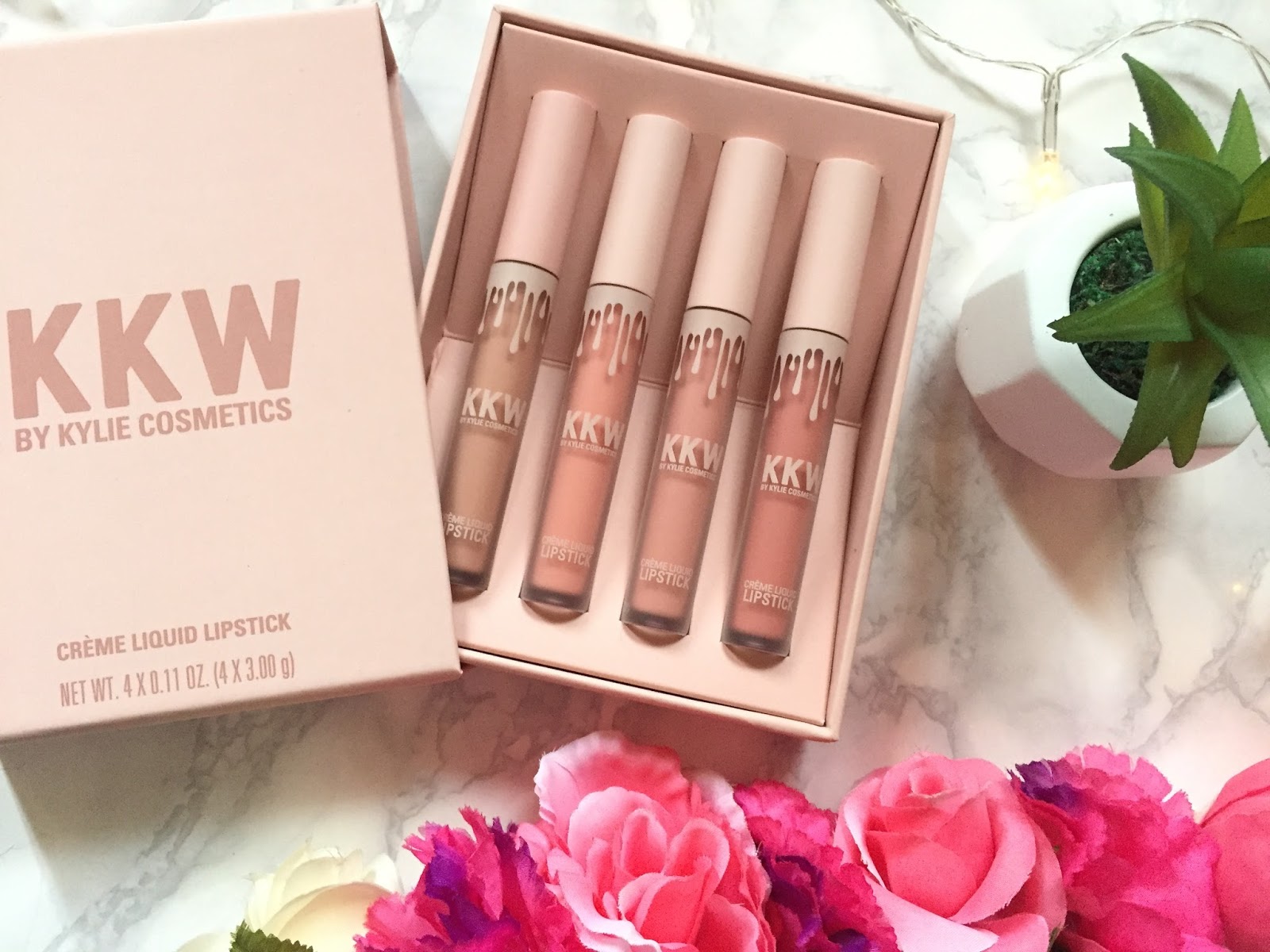 Swatches + Review: Kylie Cosmetics KKW Crème Liquid Lipsticks.