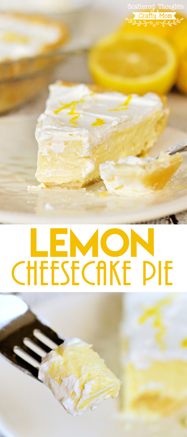 Lemon Cheesecake Pie | Scattered Thoughts of a Crafty Mom