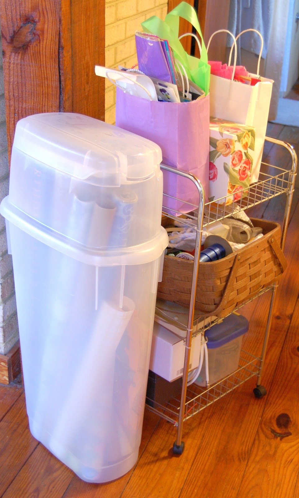 Organizing Christmas Wrap